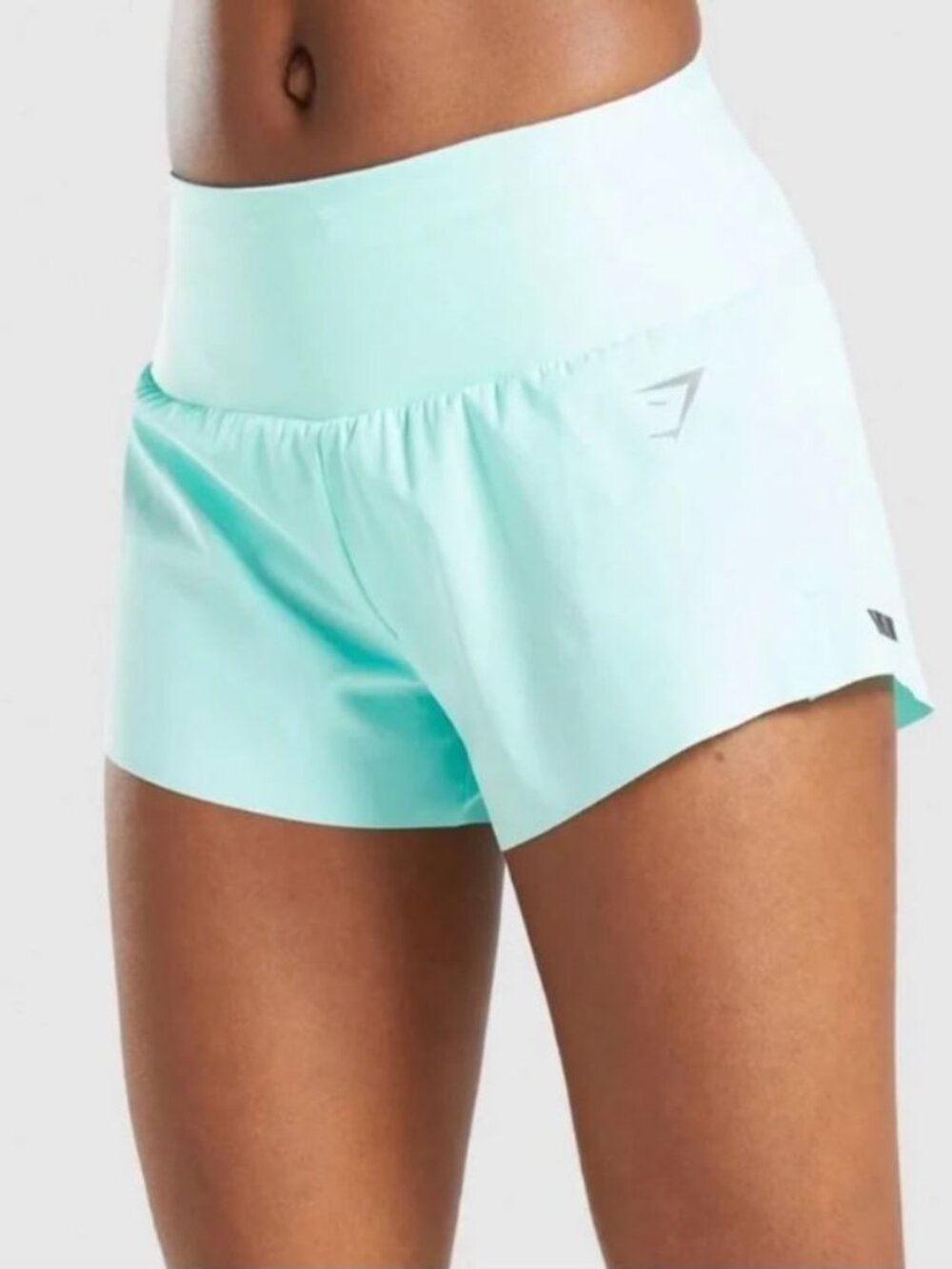 Gymshark Wmns Speed Shorts-Bright Turquoise Size: M